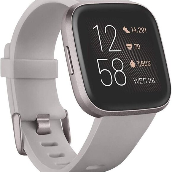 fitbit Other - Fitbit Versa 2 Health & Fitness Smartwatch Gray Band